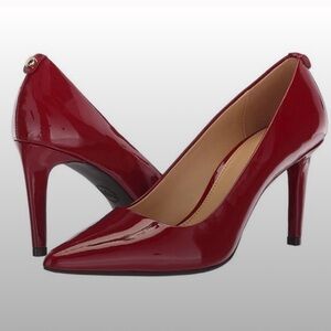 Michael Kors Flex Patent Leathered Heels in Merlot Color